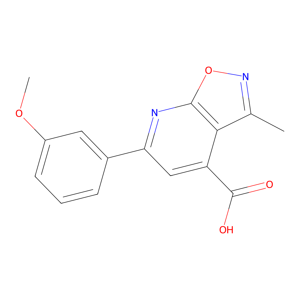 6-(3-Methoxyphenyl)-3-methylisoxazolo[5,4-b]pyridine-4-carboxylic acid molecular structure, CAS 1011389-03-9