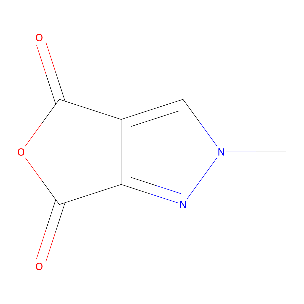 2-methyl-4H-furo[3,4-c]pyrazole-4,6(2H)-dione molecular structure, CAS 1011396-57-8