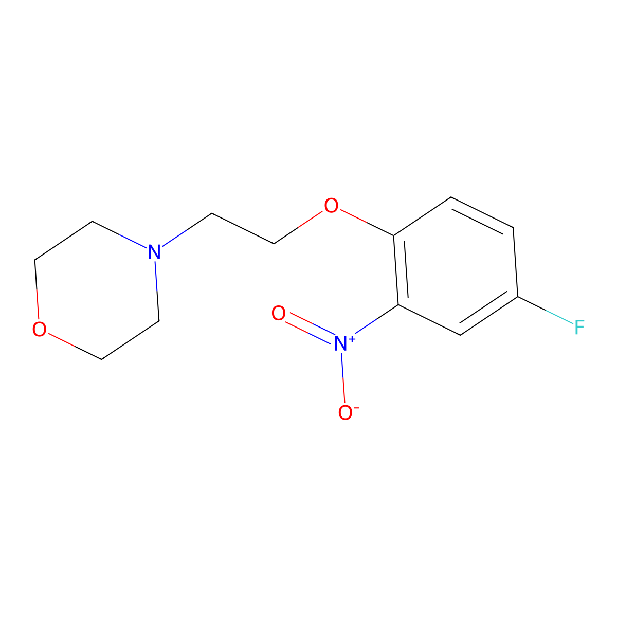 4-[2-(4-Fluoro-2-nitrophenoxy)ethyl]morpholine molecular structure, CAS 1011397-01-5