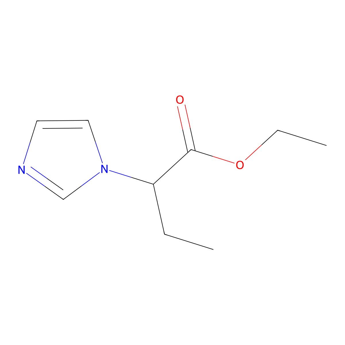 ethyl 2-(1H-imidazol-1-yl)butanoate molecular structure, CAS 1011398-11-0