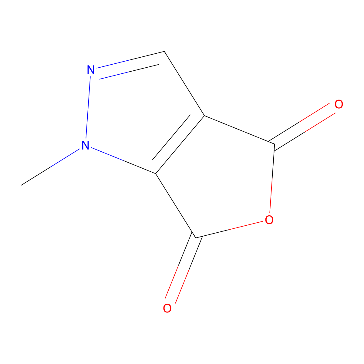 1-methyl-1H-furo[3,4-c]pyrazole-4,6-dione molecular structure, CAS 1011398-51-8