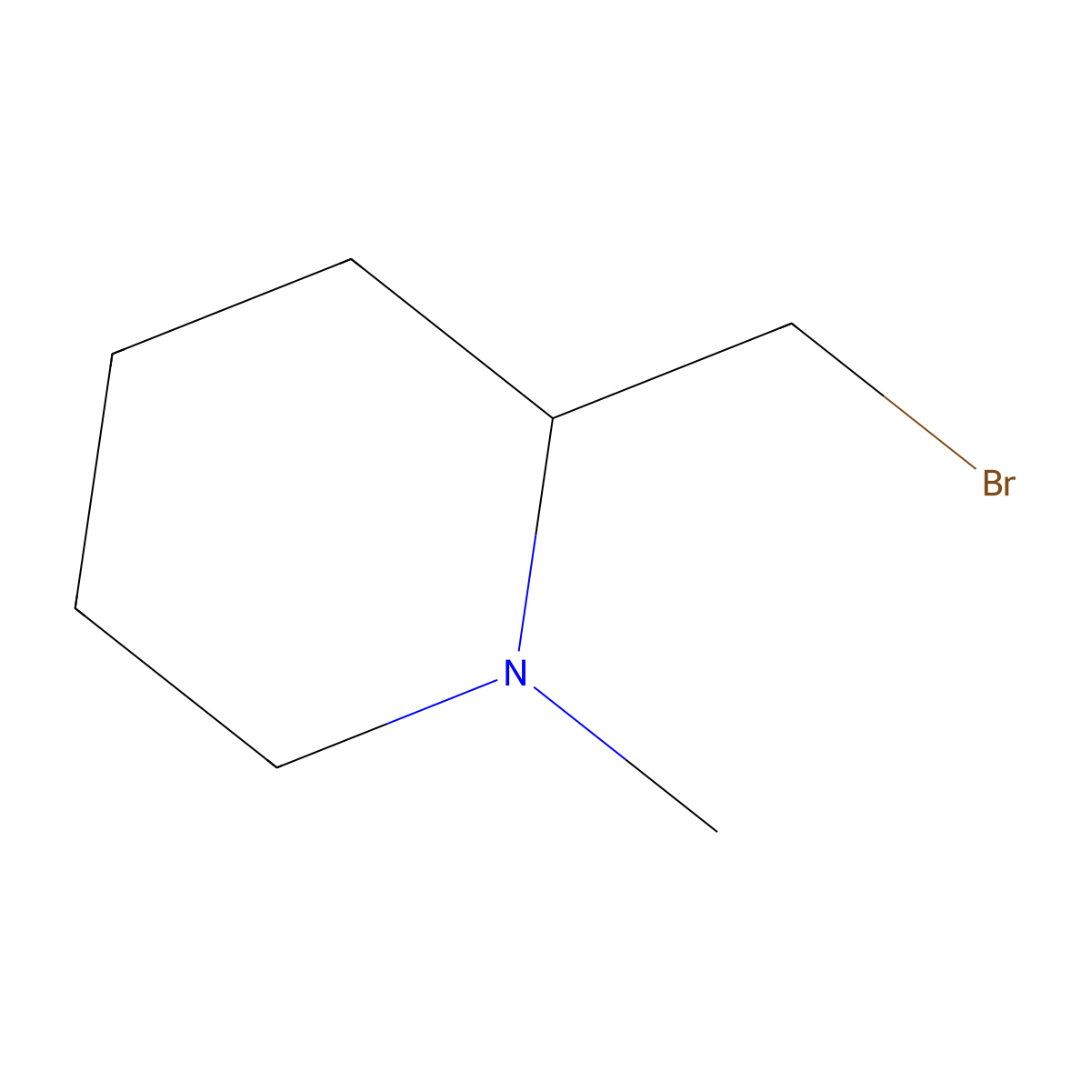 2-(Bromomethyl)-1-methylpiperidine molecular structure, CAS 1011407-28-5