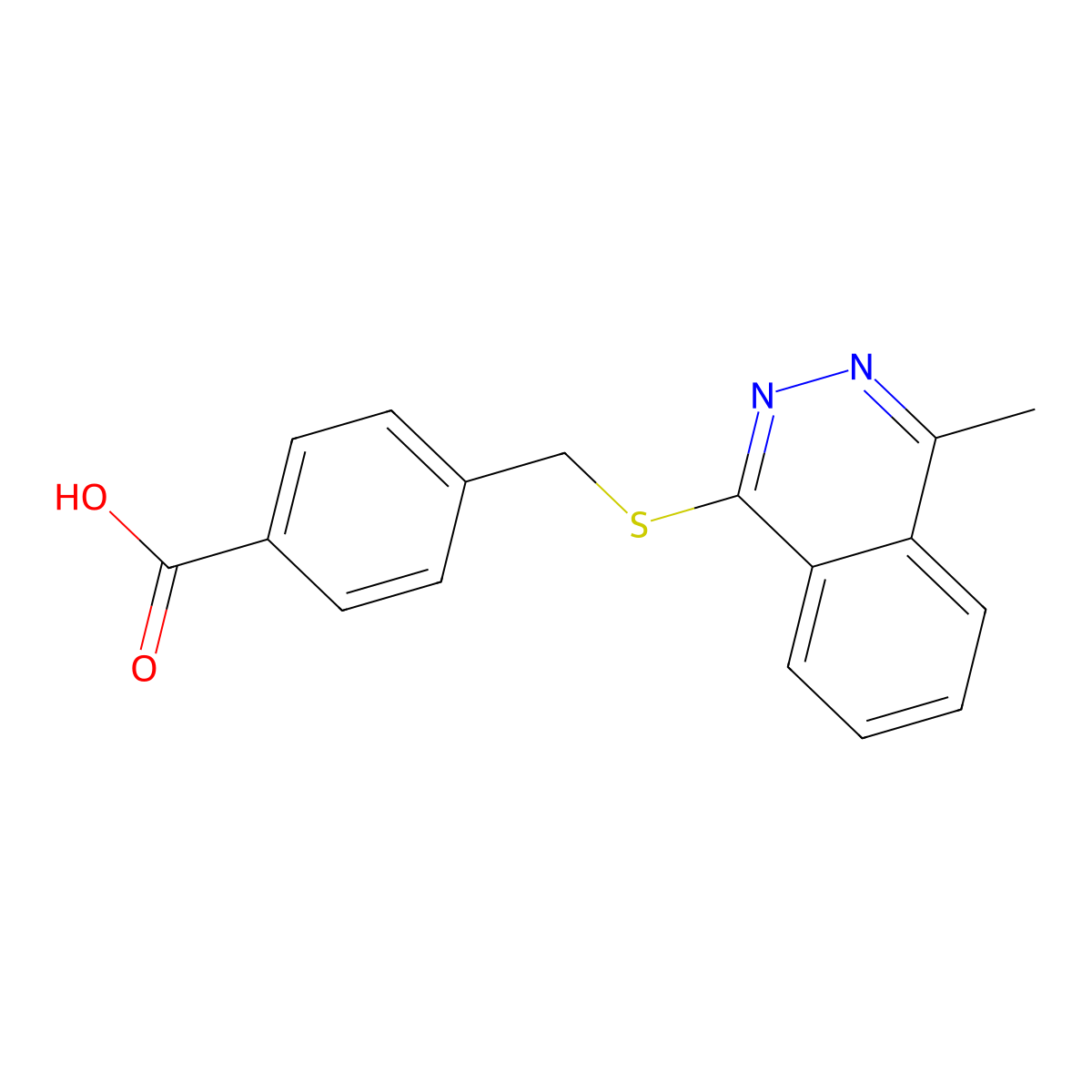 4-{[(4-Methylphthalazin-1-yl)sulfanyl]methyl}benzoic acid molecular structure, CAS 1011408-58-4