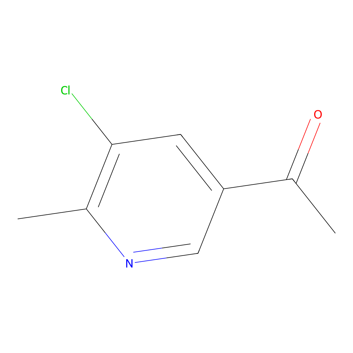 1-(5-Chloro-6-methylpyridin-3-YL)ethanone molecular structure, CAS 1011470-12-4