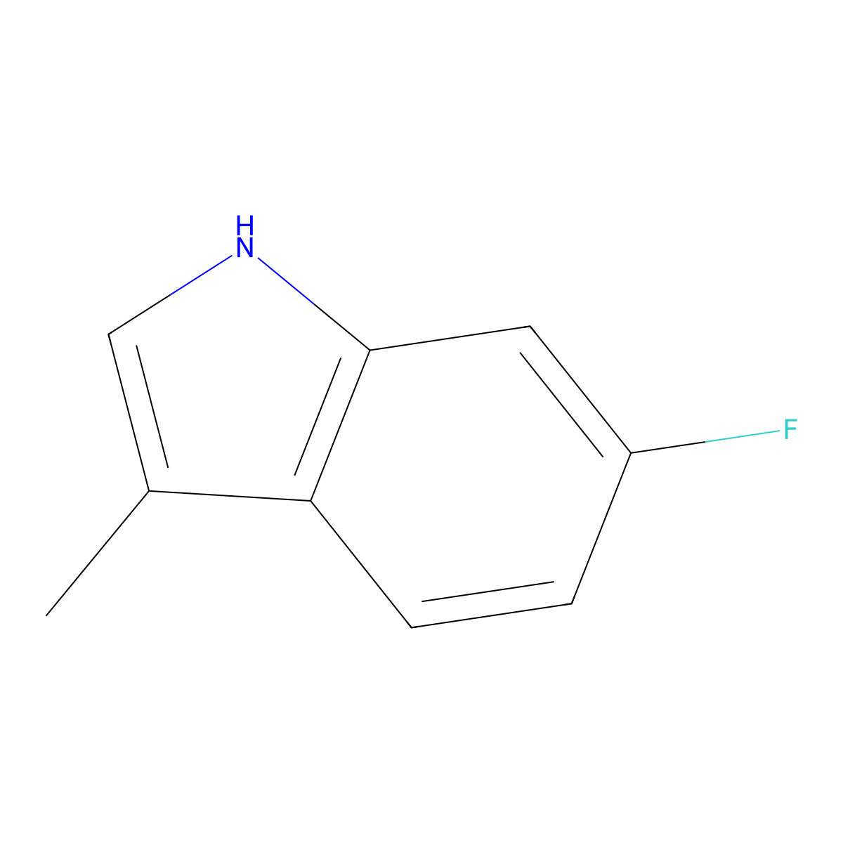 6-fluoro-3-methyl-1H-indole molecular structure, CAS 1011484-23-3