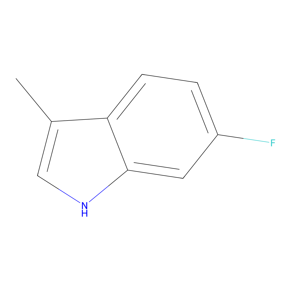 6-fluoro-3-methyl-1H-indole molecular structure, CAS 1011484-23-3