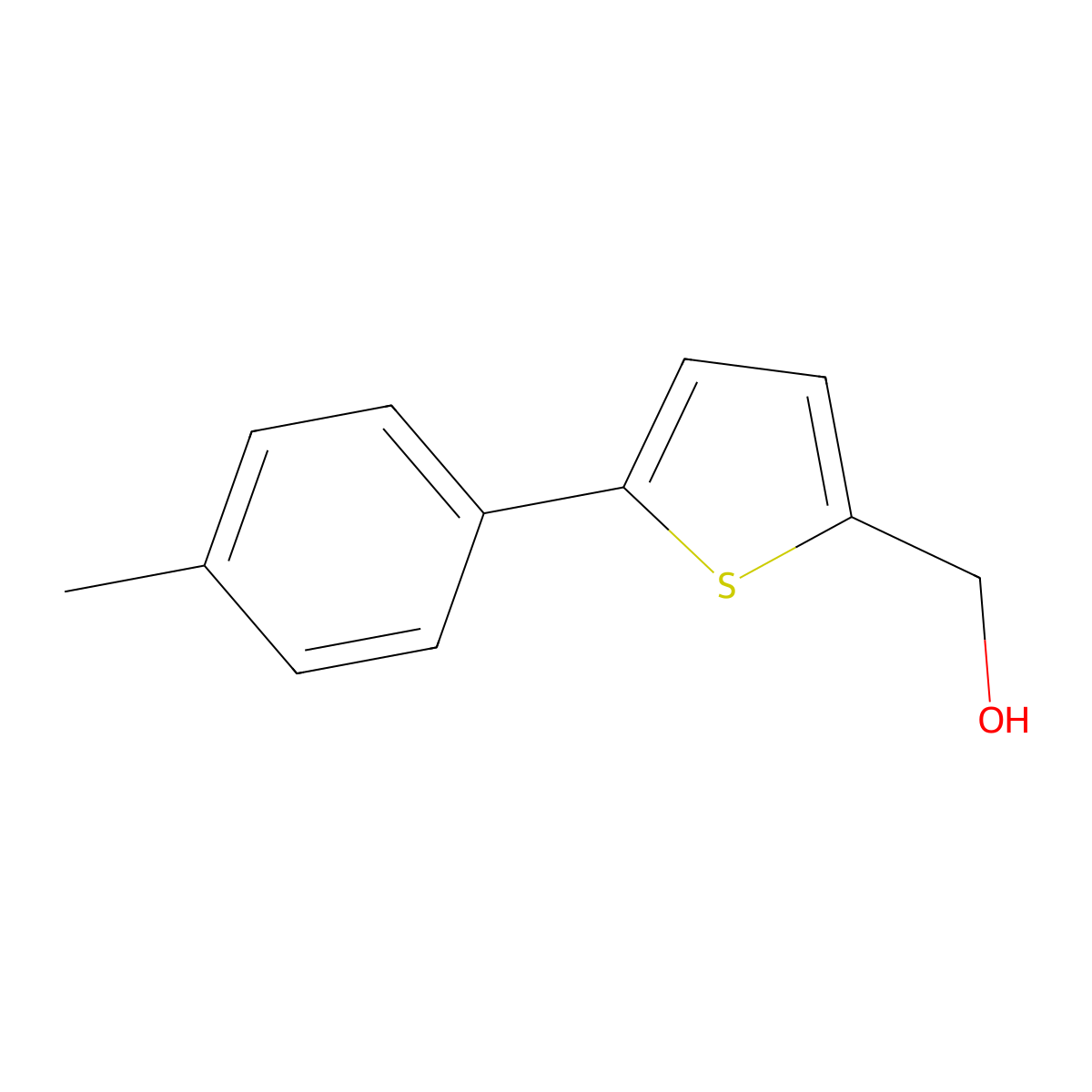 (5-p-Tolylthiophen-2-yl)methanol molecular structure, CAS 1011531-35-3