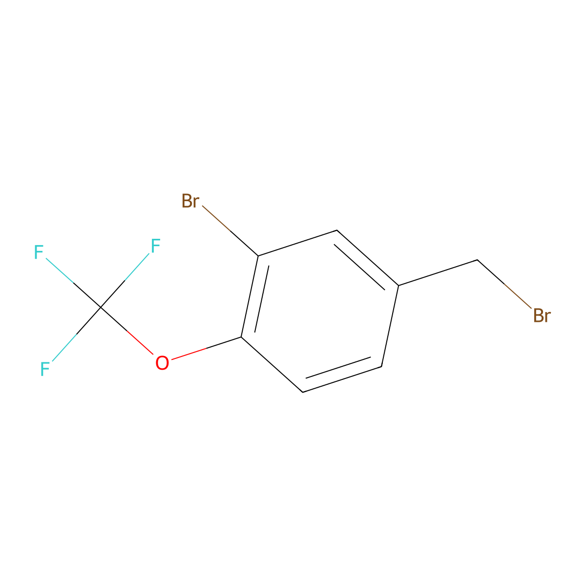 2-Bromo-4-(bromomethyl)-1-(trifluoromethoxy)benzene molecular structure, CAS 1011531-45-5