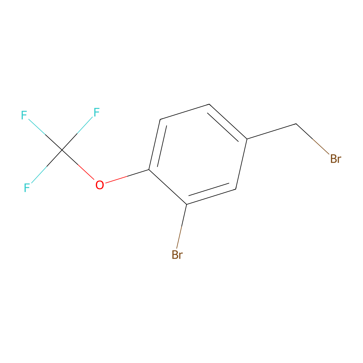 2-Bromo-4-(bromomethyl)-1-(trifluoromethoxy)benzene molecular structure, CAS 1011531-45-5