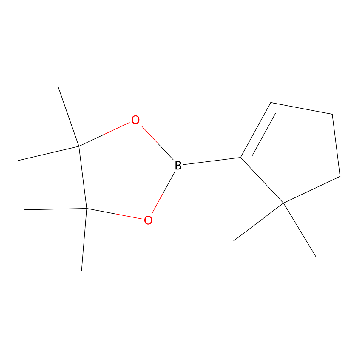 2-(5,5-Dimethylcyclopent-1-enyl)-4,4,5,5-tetramethyl-1,3,2-dioxaborolane molecular structure, CAS 1011531-89-7