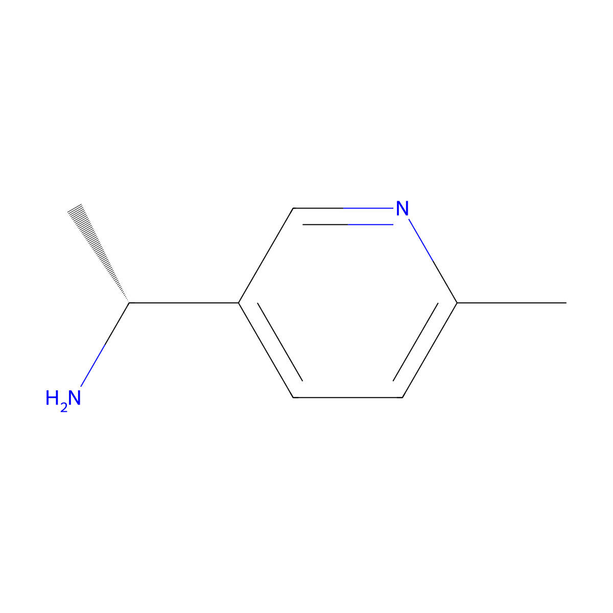 (R)-1-(6-Methylpyridin-3-yl)ethan-1-amine molecular structure, CAS 1011558-01-2