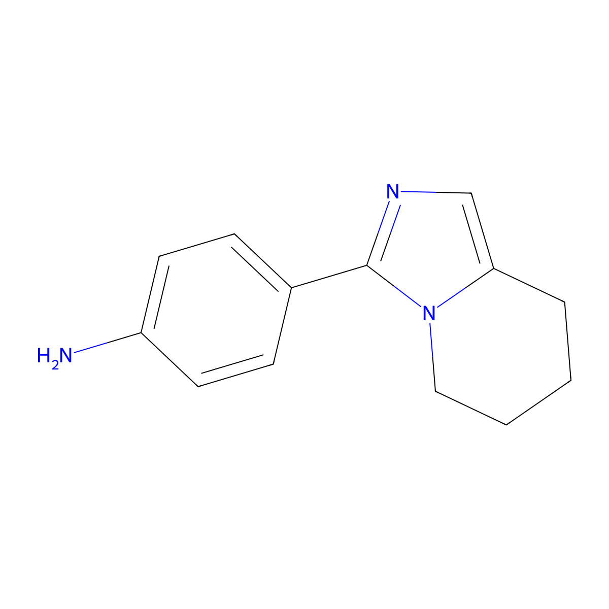 4-{5H,6H,7H,8H-imidazo[1,5-a]pyridin-3-yl}aniline molecular structure, CAS 1011566-35-0