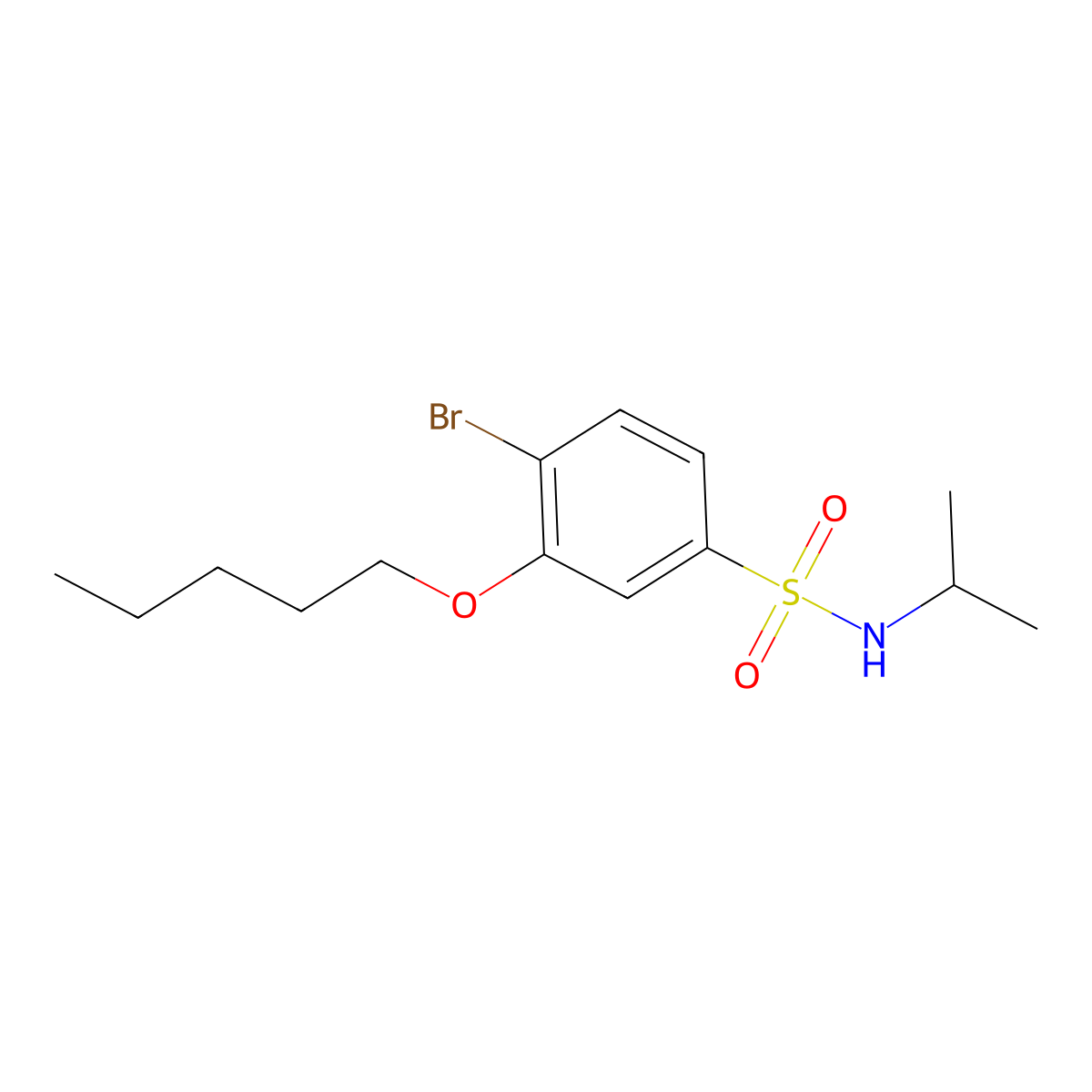 [(4-Bromo-3-pentyloxyphenyl)sulfonyl](methylethyl)amine molecular structure, CAS 1011567-12-6