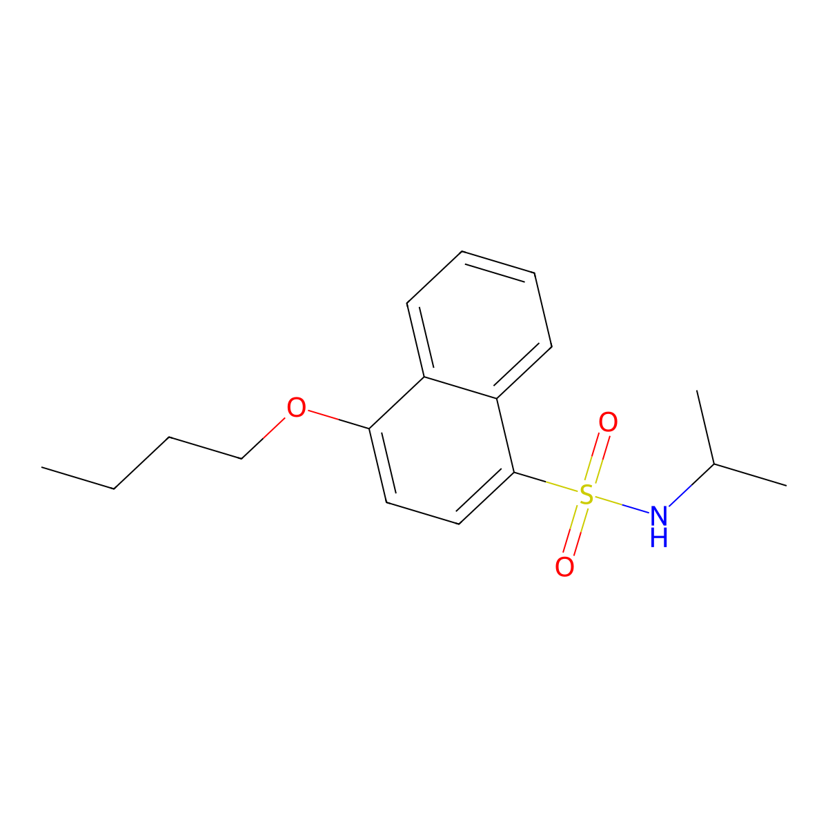 [(4-Butoxynaphthyl)sulfonyl](methylethyl)amine molecular structure, CAS 1011635-36-1