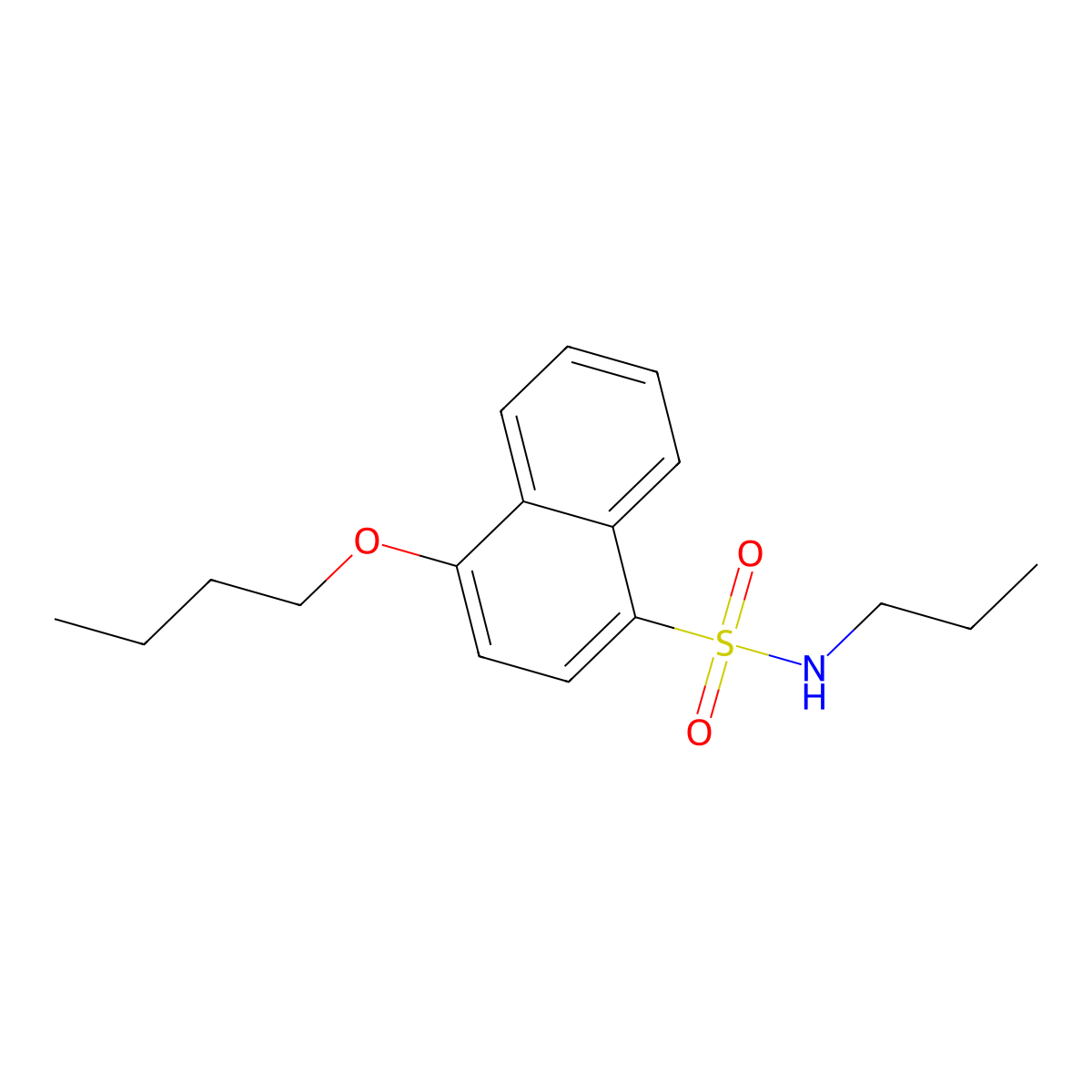 [(4-Butoxynaphthyl)sulfonyl]propylamine molecular structure, CAS 1011635-41-8