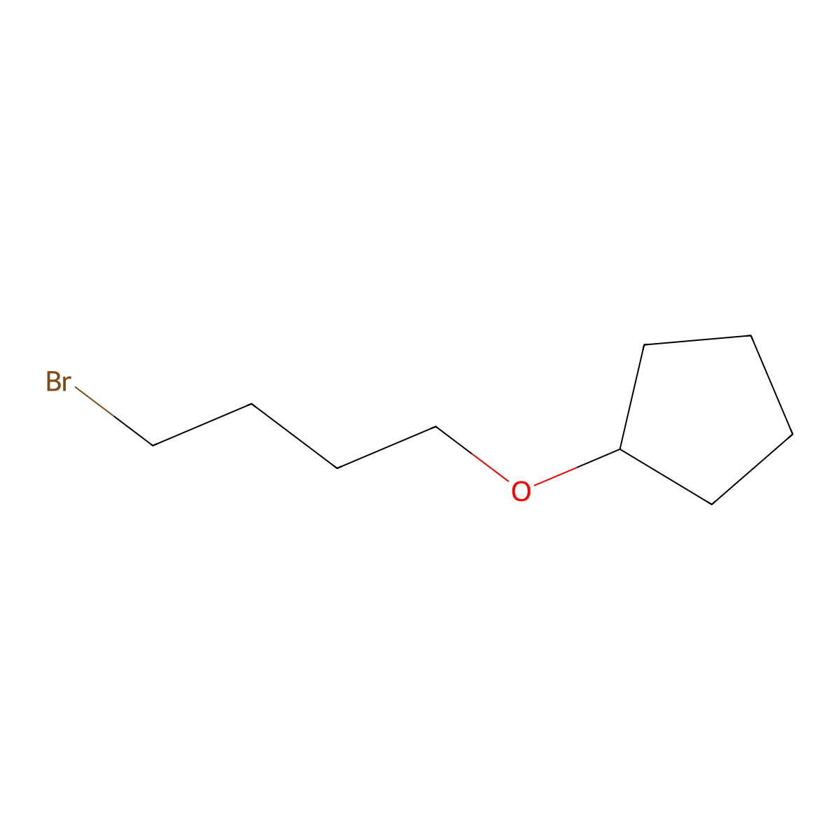 (4-Bromobutoxy)cyclopentane molecular structure, CAS 101164-89-0