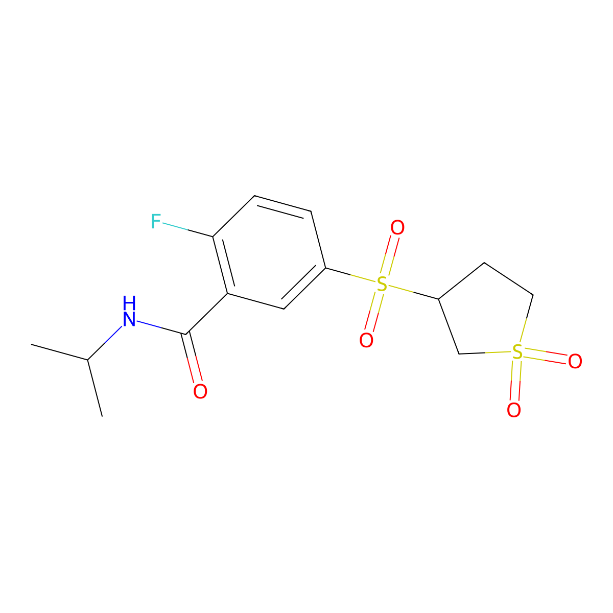 C14H18Fno5S2 molecular structure, CAS 1011645-53-6