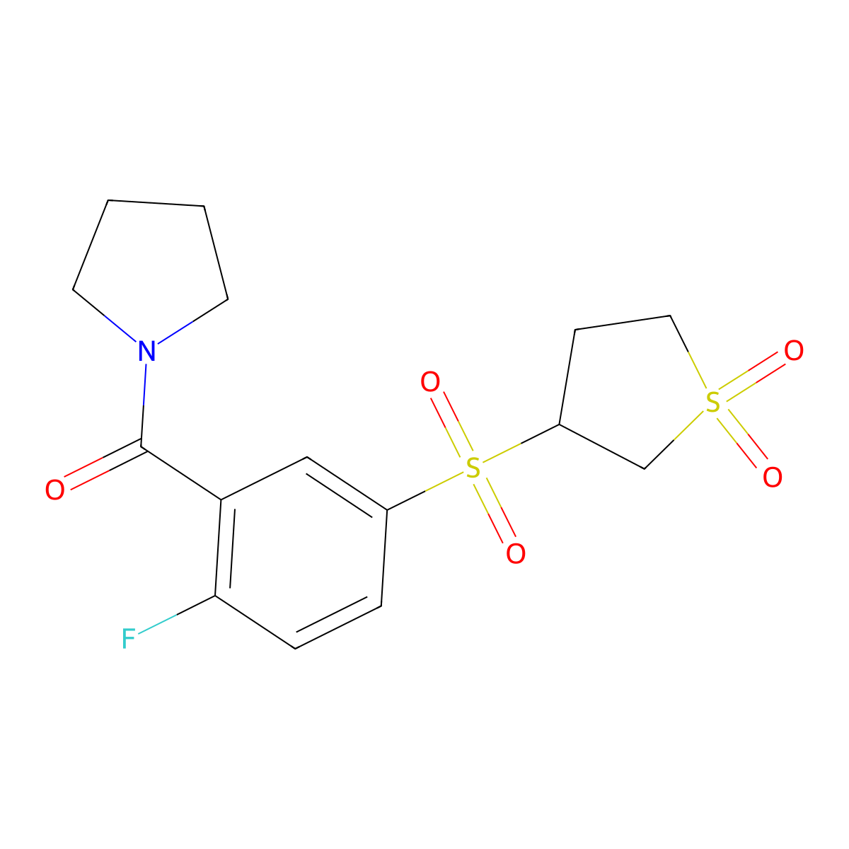 C15H18Fno5S2 molecular structure, CAS 1011645-58-1