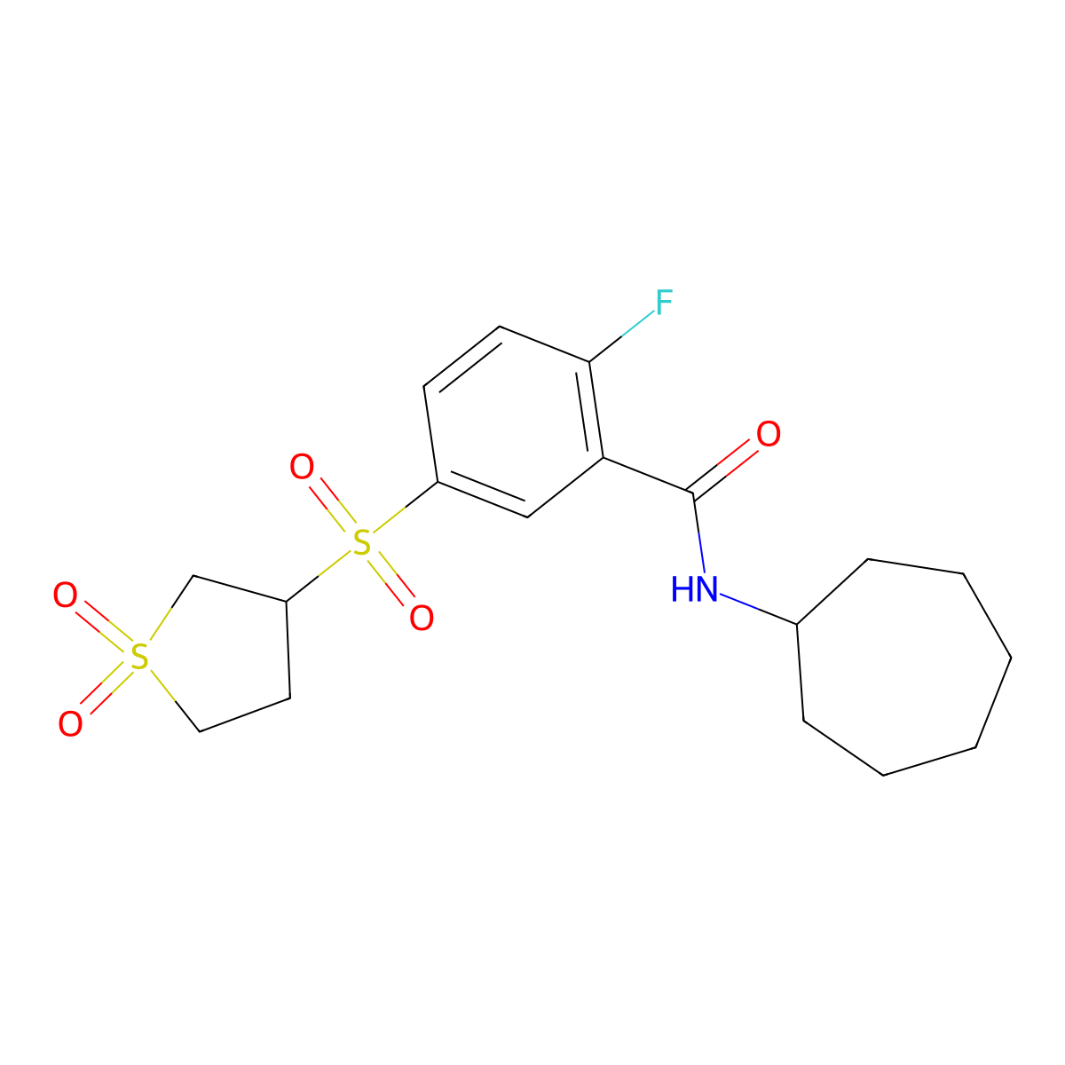 C18H24Fno5S2 molecular structure, CAS 1011646-02-8