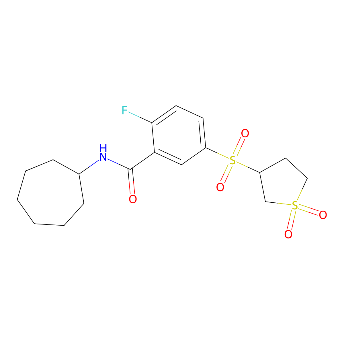 C18H24Fno5S2 molecular structure, CAS 1011646-02-8