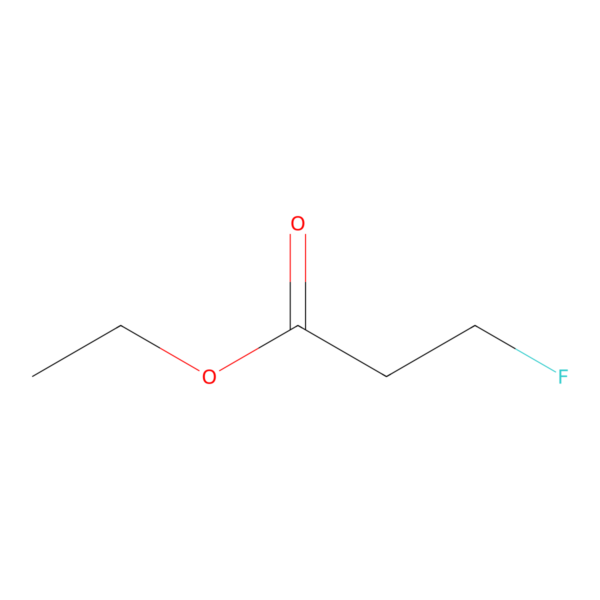 Propionic acid, 3-fluoro-, ethyl ester molecular structure, CAS 10117-10-9