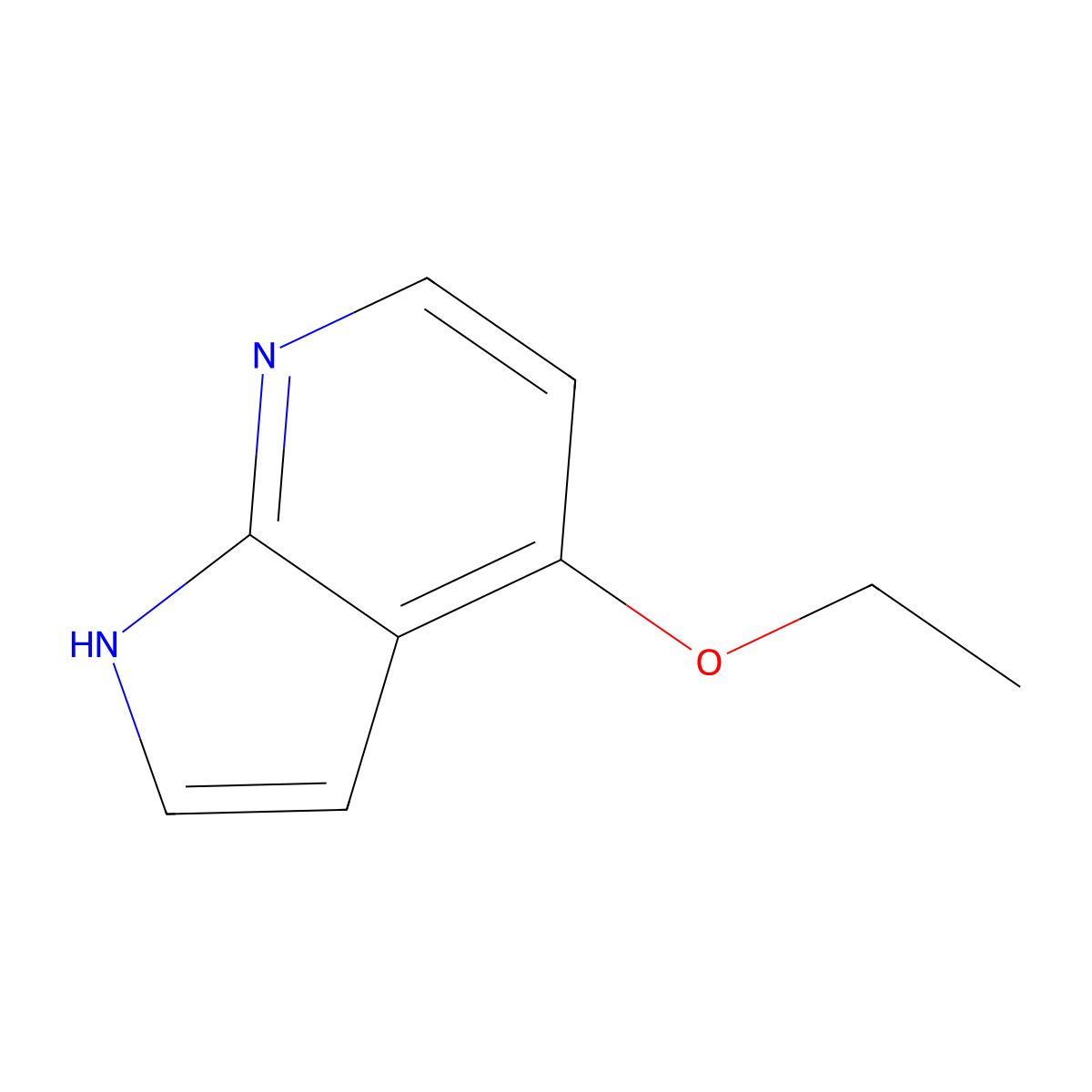 4-ethoxy-1H-pyrrolo[2,3-b]pyridine molecular structure, CAS 1011711-57-1