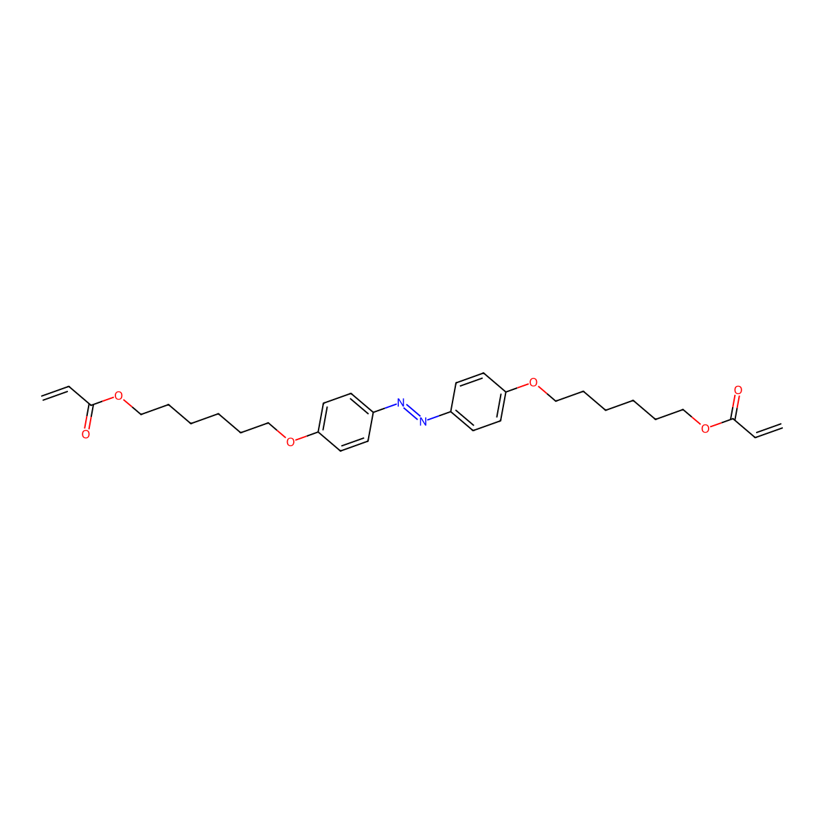 4,4'-Bis[6-(acryloyloxy)hexyloxy]azobenzene molecular structure, CAS 1011714-83-2