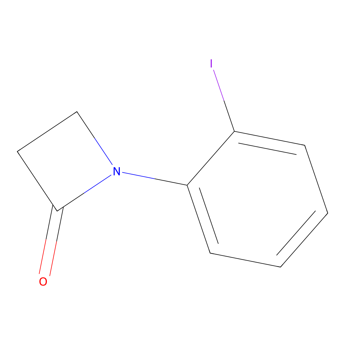 1-(2-Iodophenyl)azetidin-2-one molecular structure, CAS 1011737-63-5
