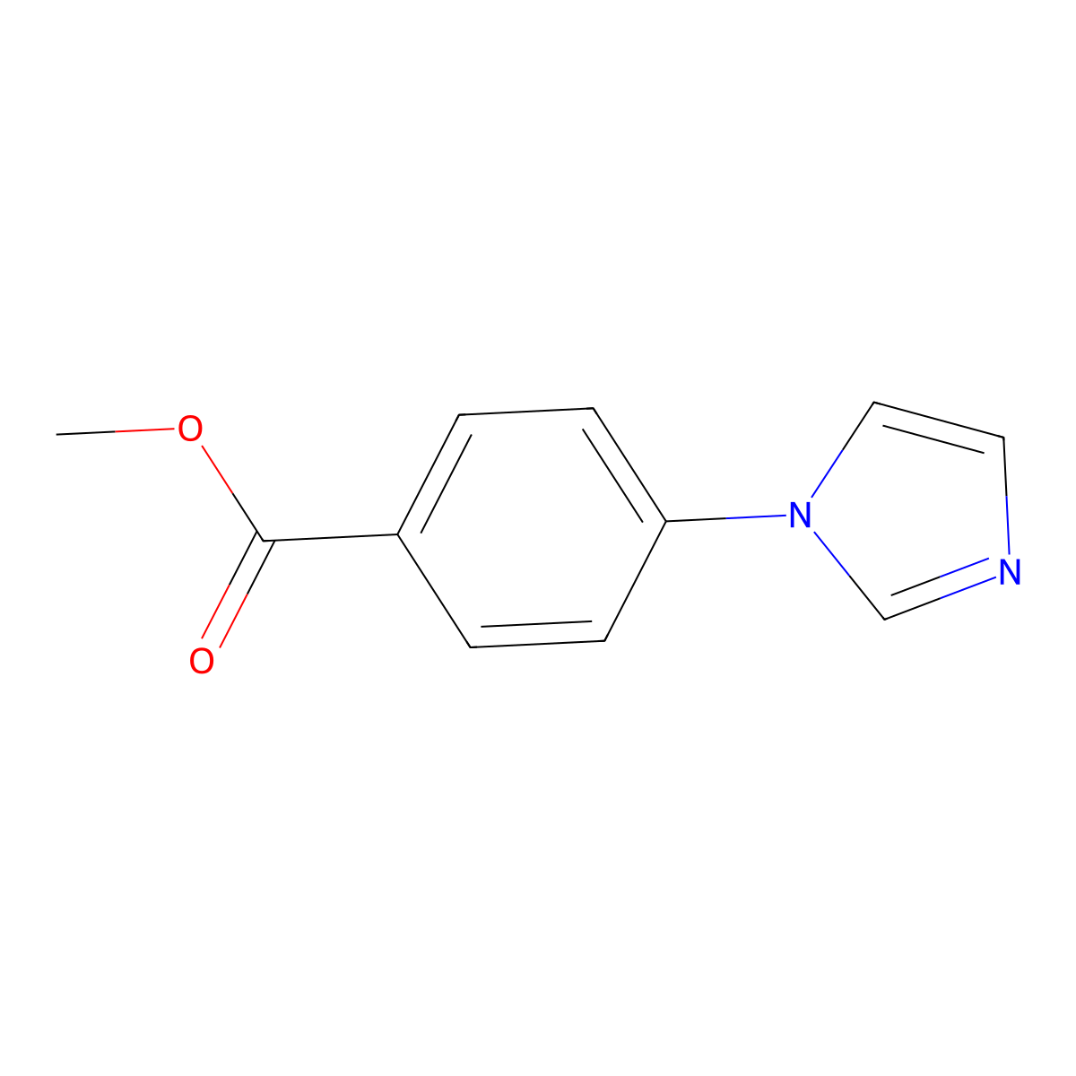 Methyl 4-(1H-imidazol-1-yl)benzoate molecular structure, CAS 101184-08-1
