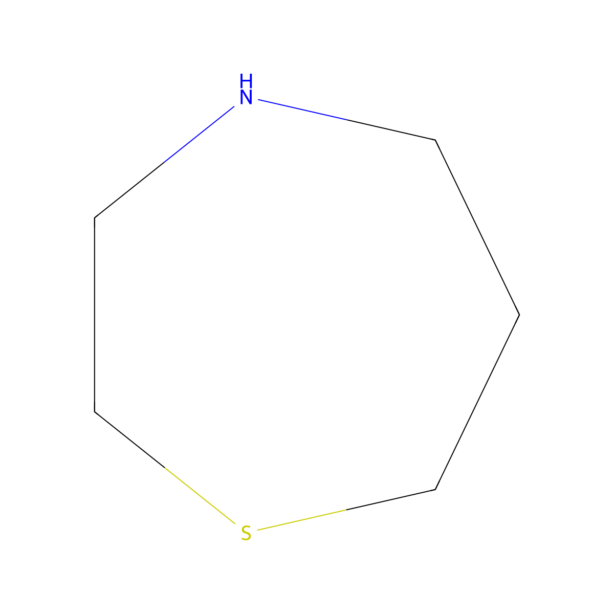 1,4-Thiazepane molecular structure, CAS 101184-85-4