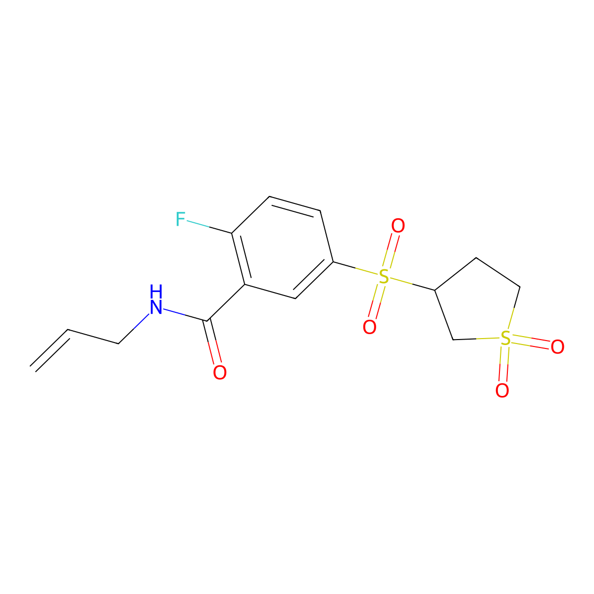 C14H16Fno5S2 molecular structure, CAS 1011846-25-5