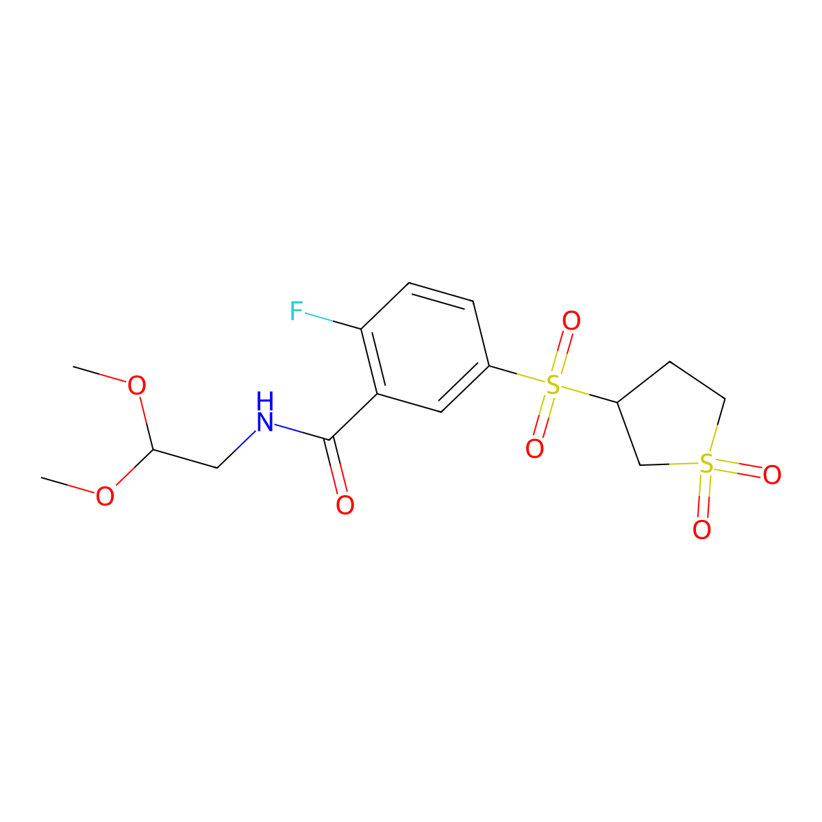C15H20Fno7S2 molecular structure, CAS 1011846-68-6