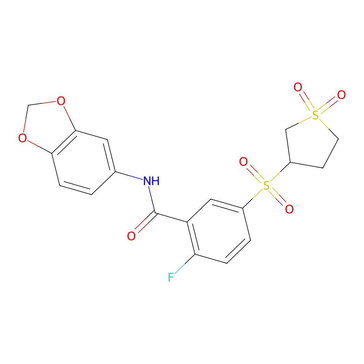C18H16Fno7S2 molecular structure, CAS 1011847-08-7