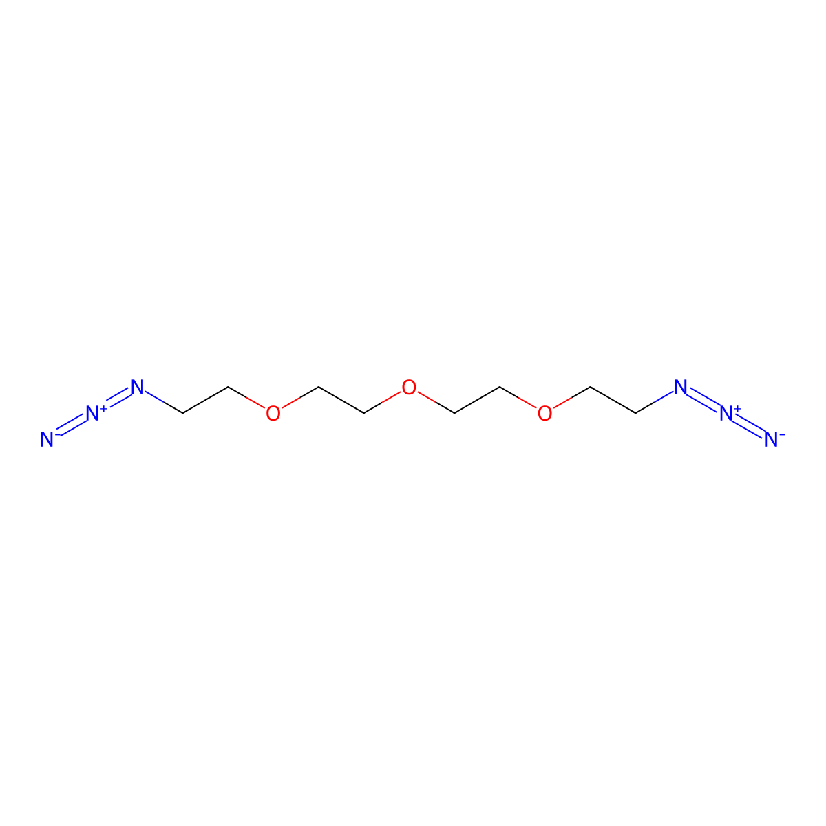 1,11-Diazido-3,6,9-trioxaundecane molecular structure, CAS 101187-39-7