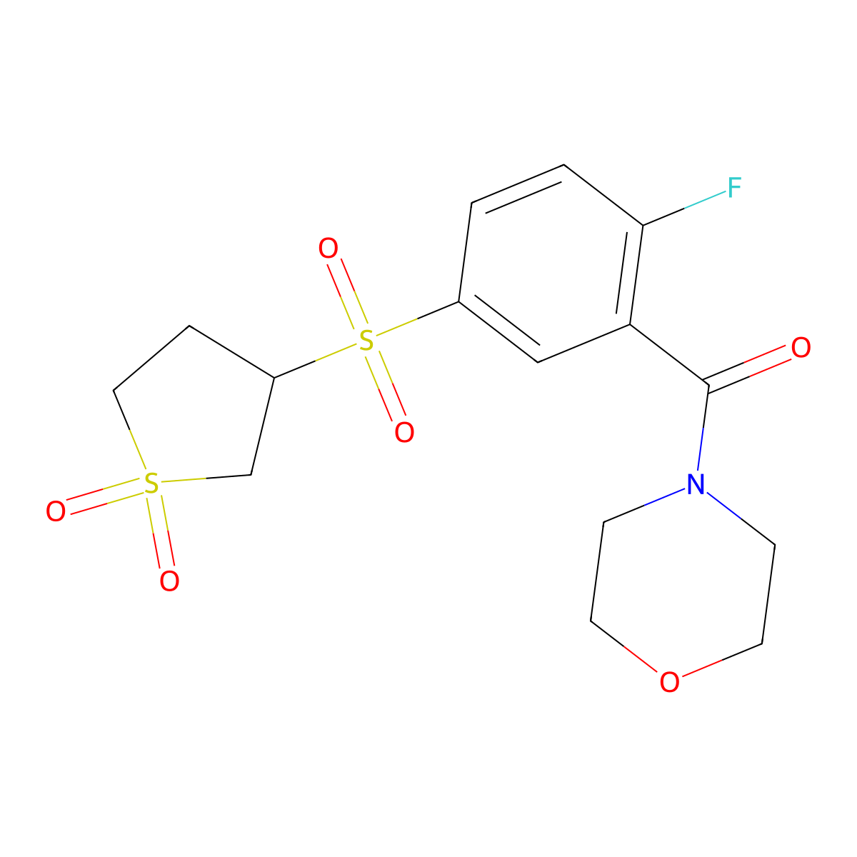C15H18Fno6S2 molecular structure, CAS 1011894-91-9