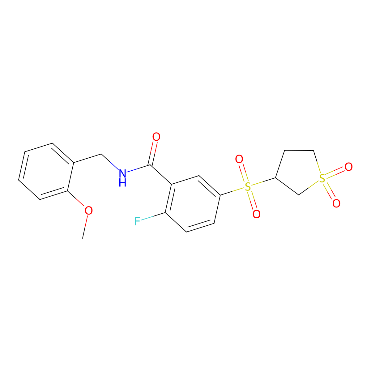 C19H20Fno6S2 molecular structure, CAS 1011895-07-0