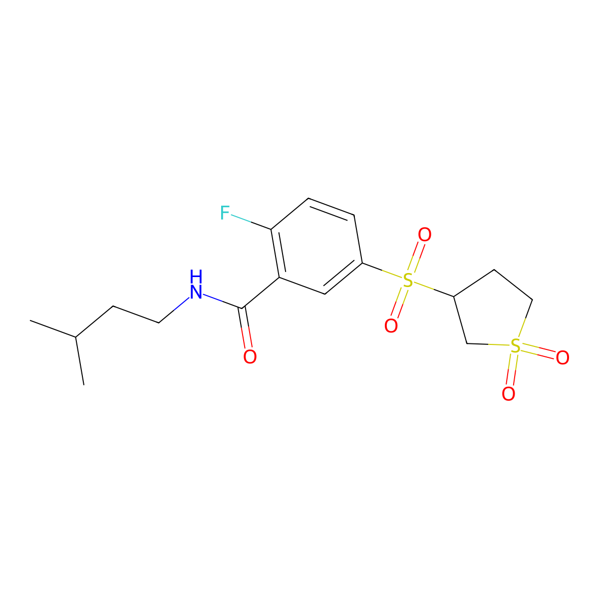 C16H22Fno5S2 molecular structure, CAS 1011895-31-0