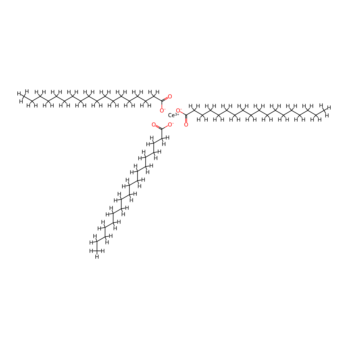 Octadecanoic acid, cerium salt (1:?) molecular structure, CAS 10119-53-6