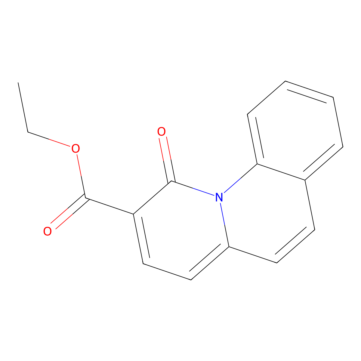 Ethyl Benzo[6,7]-4-oxo-4H-quinolizine-3-carboxlate molecular structure, CAS 101192-30-7