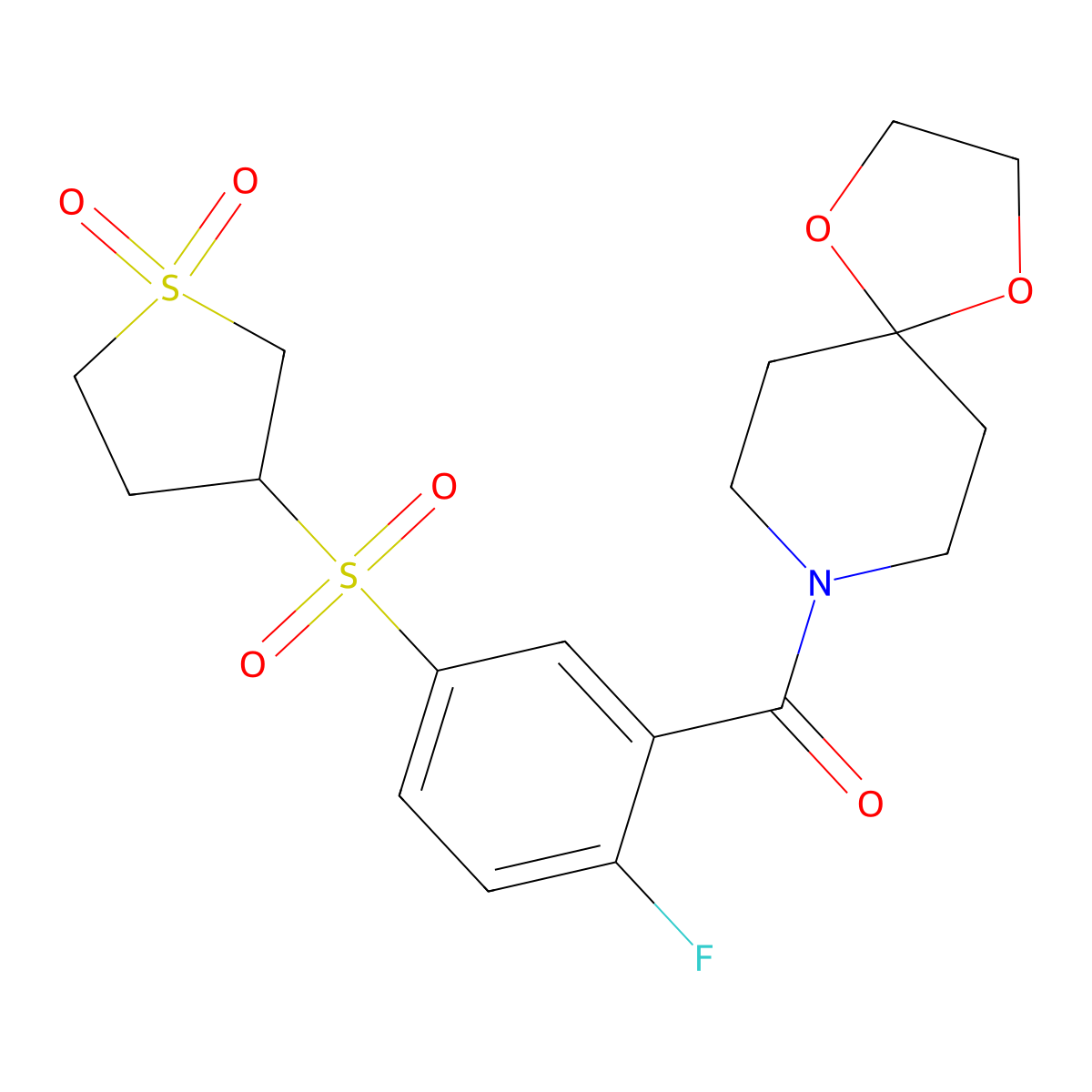 C18H22Fno7S2 molecular structure, CAS 1011948-43-8