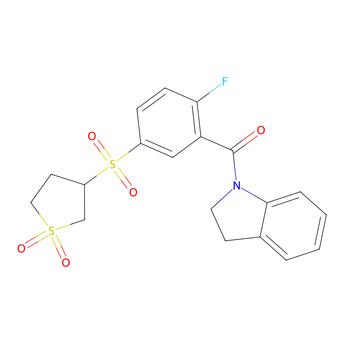 C19H18Fno5S2 molecular structure, CAS 1011948-55-2