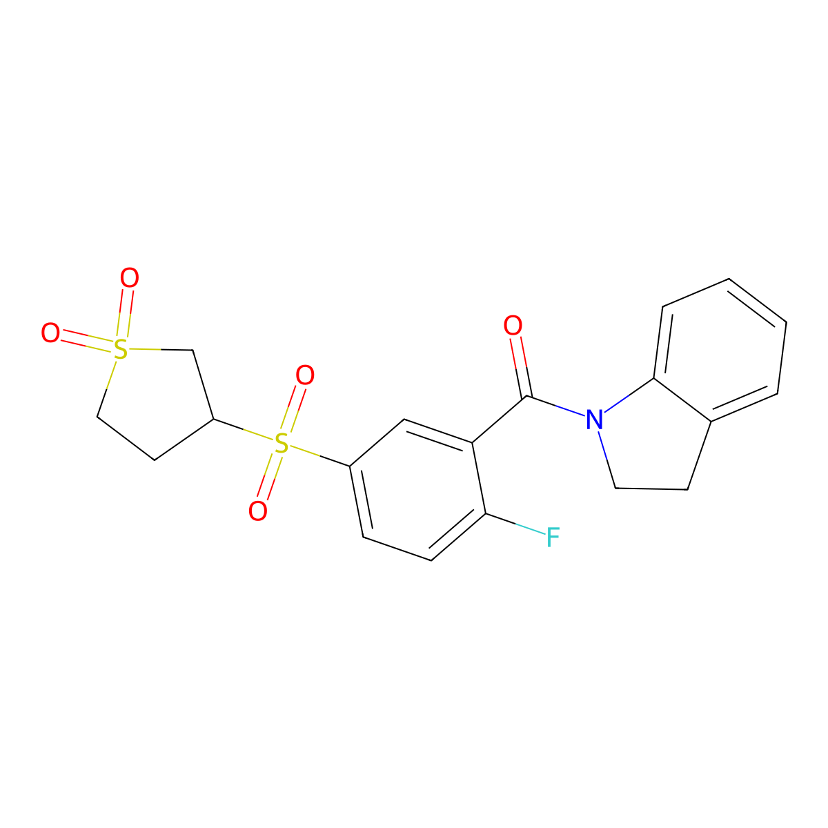 C19H18Fno5S2 molecular structure, CAS 1011948-55-2