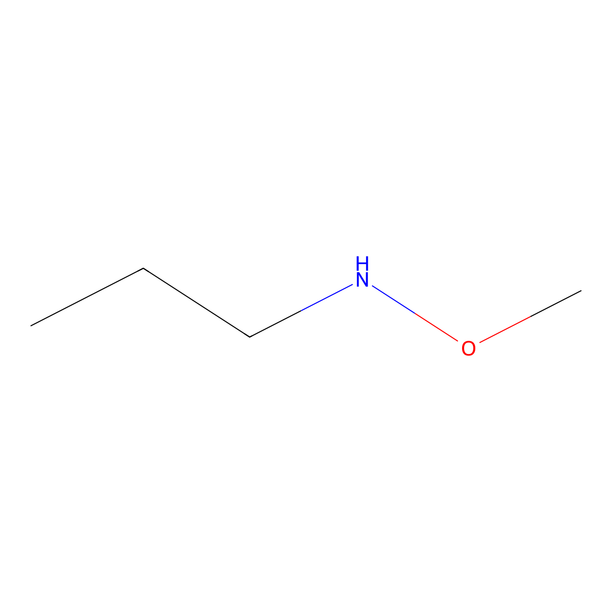 1-Propanamine, N-methoxy- molecular structure, CAS 101196-26-3