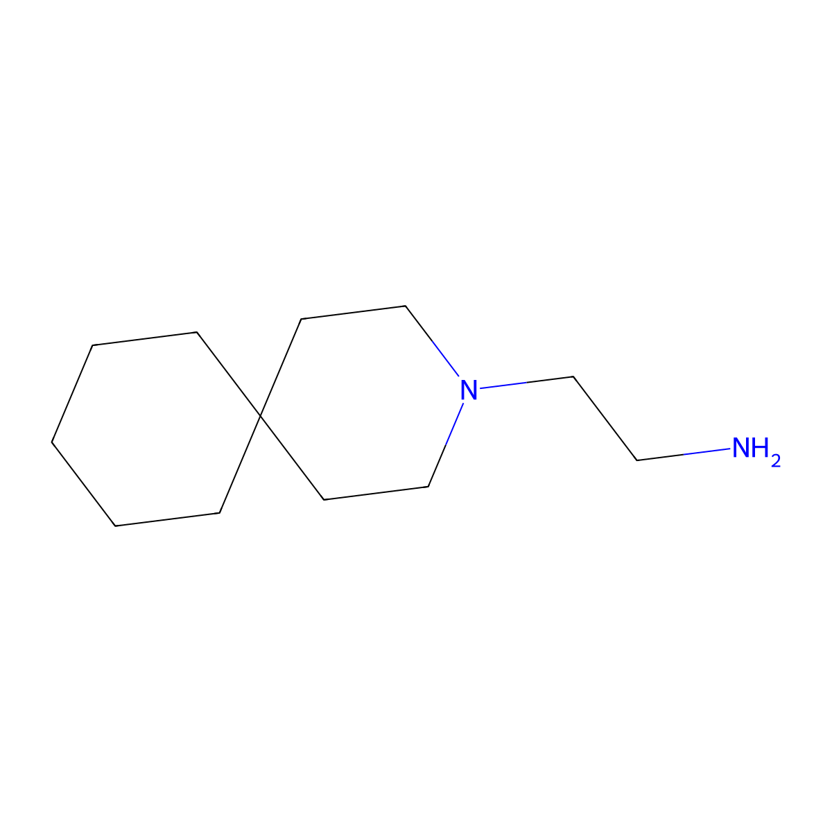 2-{3-Azaspiro[5.5]undecan-3-yl}ethan-1-amine molecular structure, CAS 1012-58-4