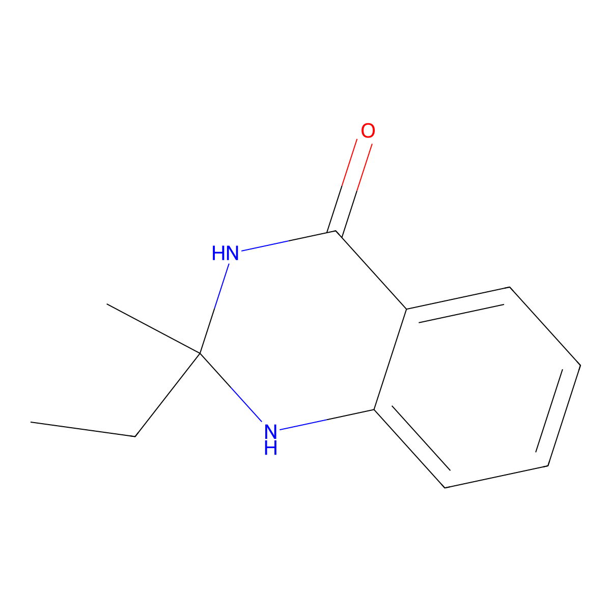 2-Ethyl-2-methyl-1,3-dihydroquinazolin-4-one molecular structure, CAS 1012-59-5