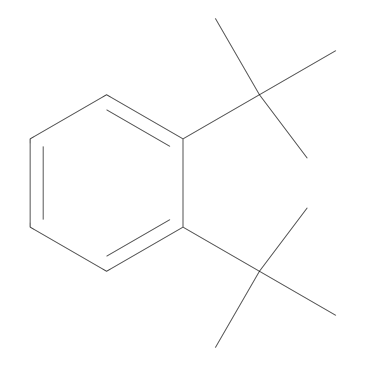 1,2-Di-tert-butylbenzene molecular structure, CAS 1012-76-6