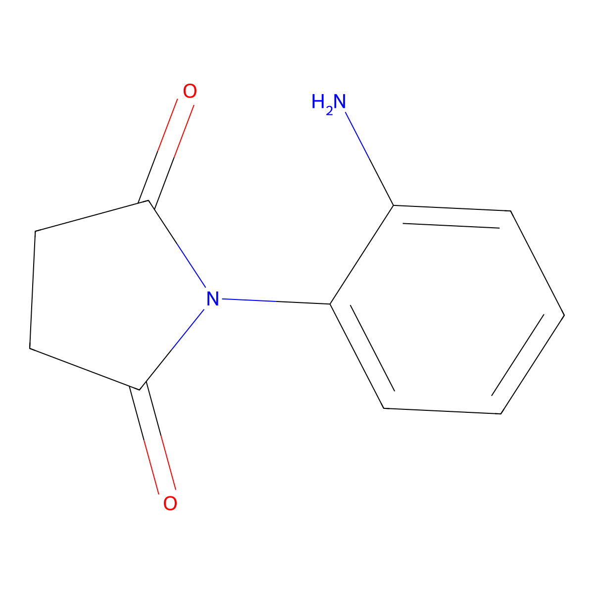 1-(2-Aminophenyl)pyrrolidine-2,5-dione molecular structure, CAS 1012-81-3