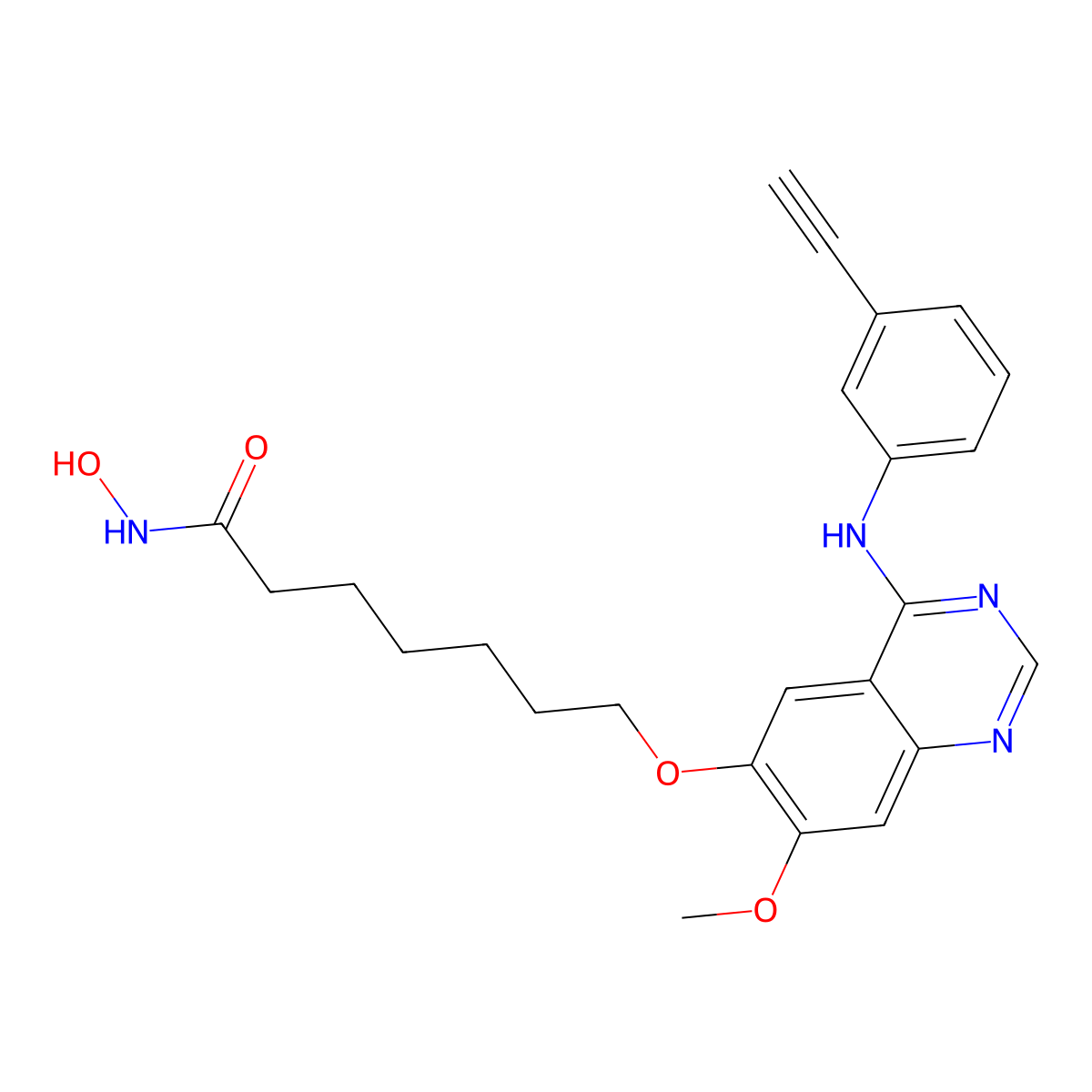 Cudc-101 molecular structure, CAS 1012054-59-9