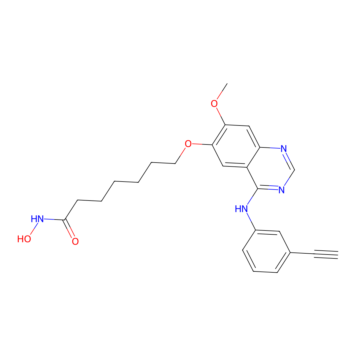 Cudc-101 molecular structure, CAS 1012054-59-9