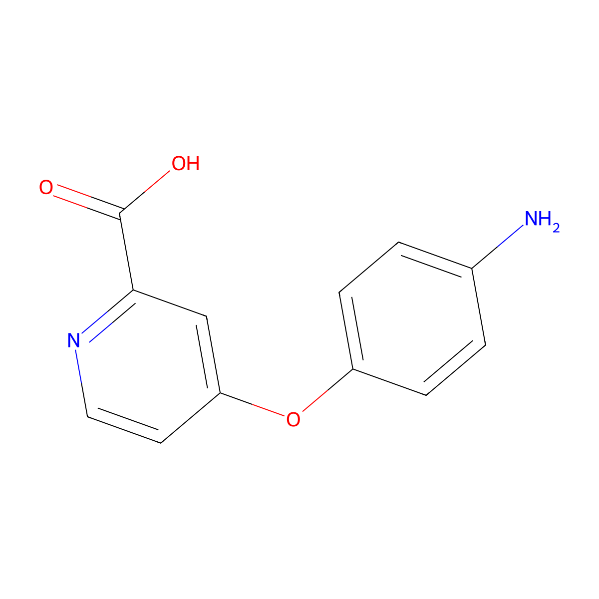 4-(4-Aminophenoxy)picolinic acid molecular structure, CAS 1012058-77-3